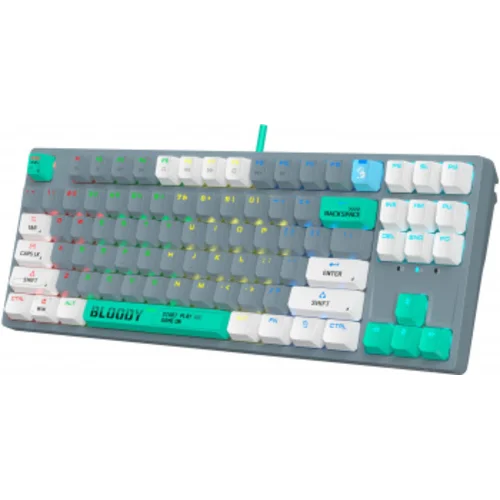 Клавиатура A4Tech Bloody S87 Energy механическая серый/зеленый USB for gamer LED (S87 USB ENERGY ASH) Клавиатура A4Tech Bloody S87 Energy механическая серый/зеленый USB for gamer LED (S87 USB ENERGY ASH)